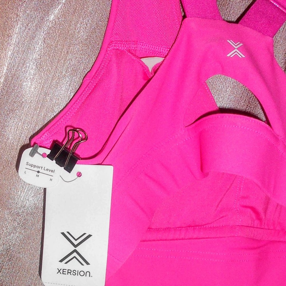 Xersion Move Medium Support Racerback Sports Bra - Picture 13 of 14